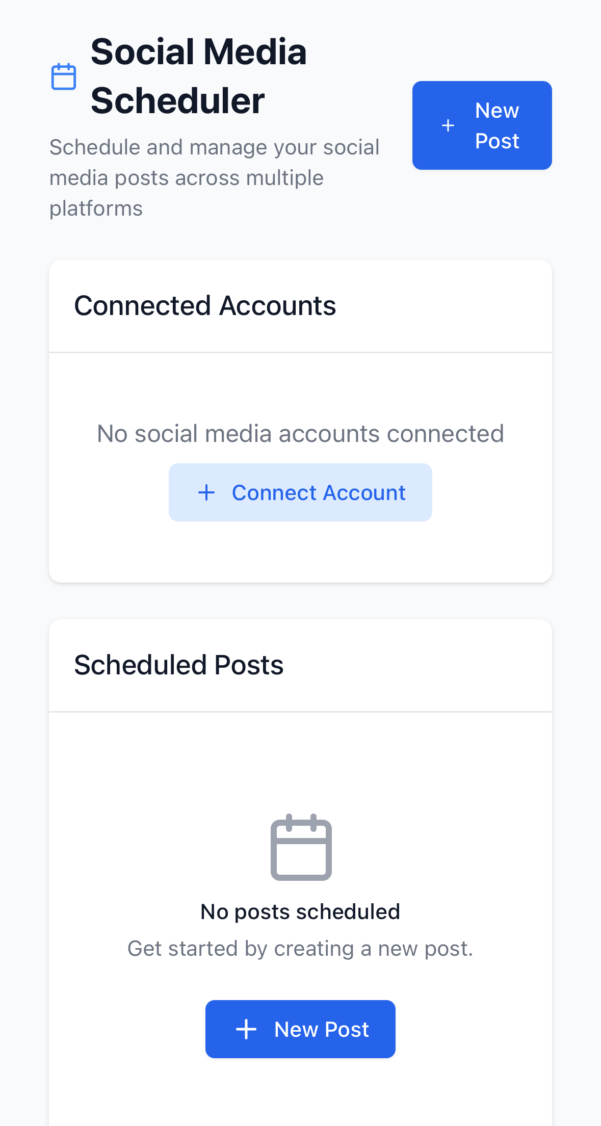Social Media Automation Dashboard